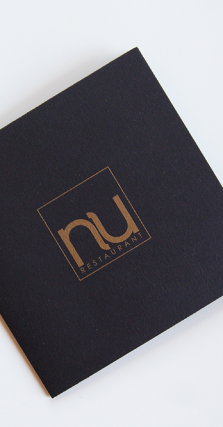 NU Restaurant · Diseño Cartas Vino Restaurante