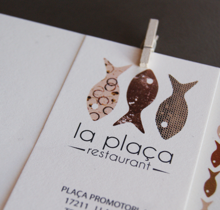 La Plaça · Diseño Cartas Restaurante Marineras